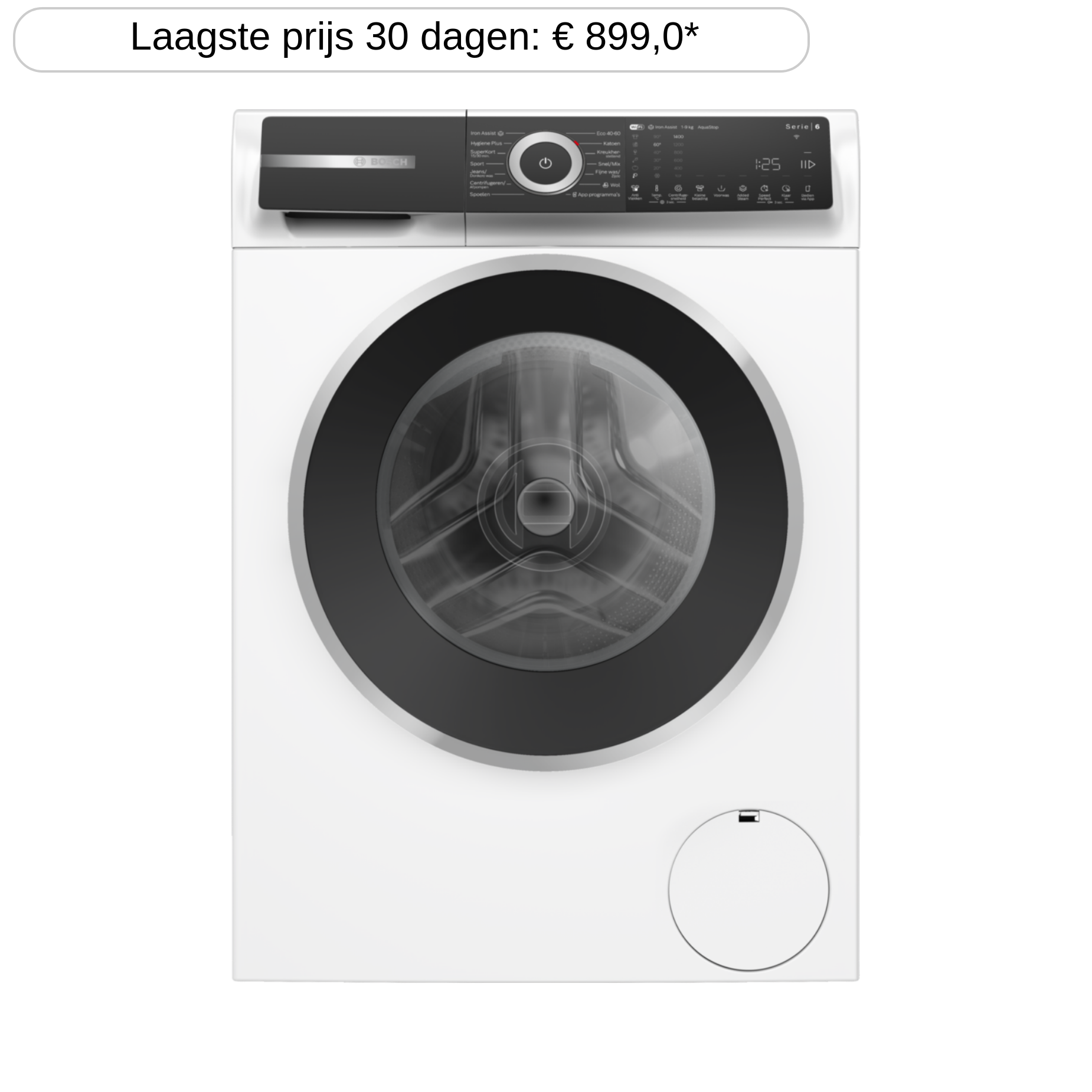 BOSCH WGH24407NL –  Wasmachine Voorlader – 9 kg – 1400 rpm – 70 dB