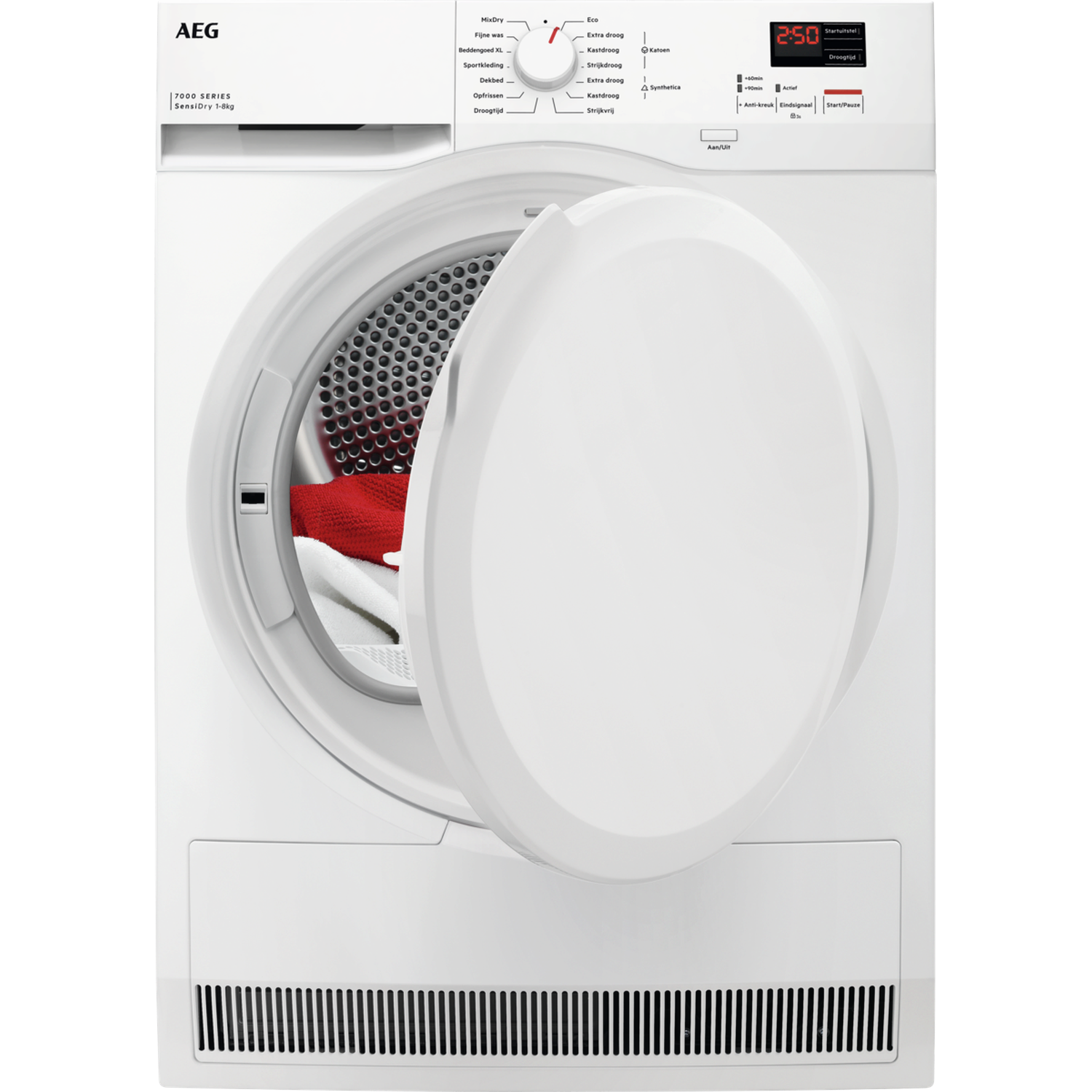 AEG TR71800 – Warmtepompdroger – 8 kg – 64 dB(A) – Energielabel D