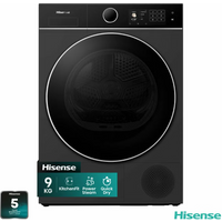 Hisense Dh5i904bbbc - Warmtepompdroger - 9 Kg - 60 Db - Energieklasse B - Zwart | Welhof; Dé Outlet Store Van De Benelux