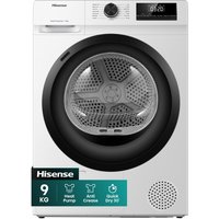 Hisense Dh1q902bw2 - Warmtepompdroger - 9 Kg - Auto Dry - 64 Db - Energieklasse D - Wit | Welhof; Dé Outlet Store Van De Benelux